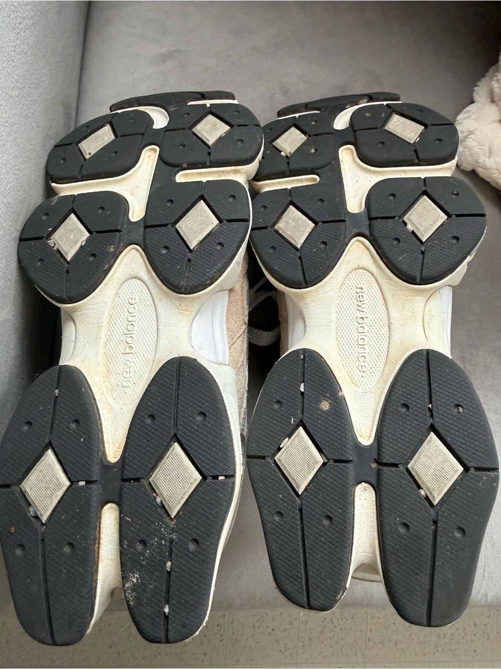 New Balance White and Beige Athletic Sneaker Interior - Picture 4 of 4